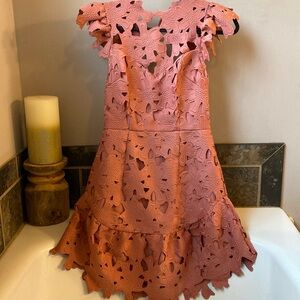 Saylor Samantha dress in terra cotta